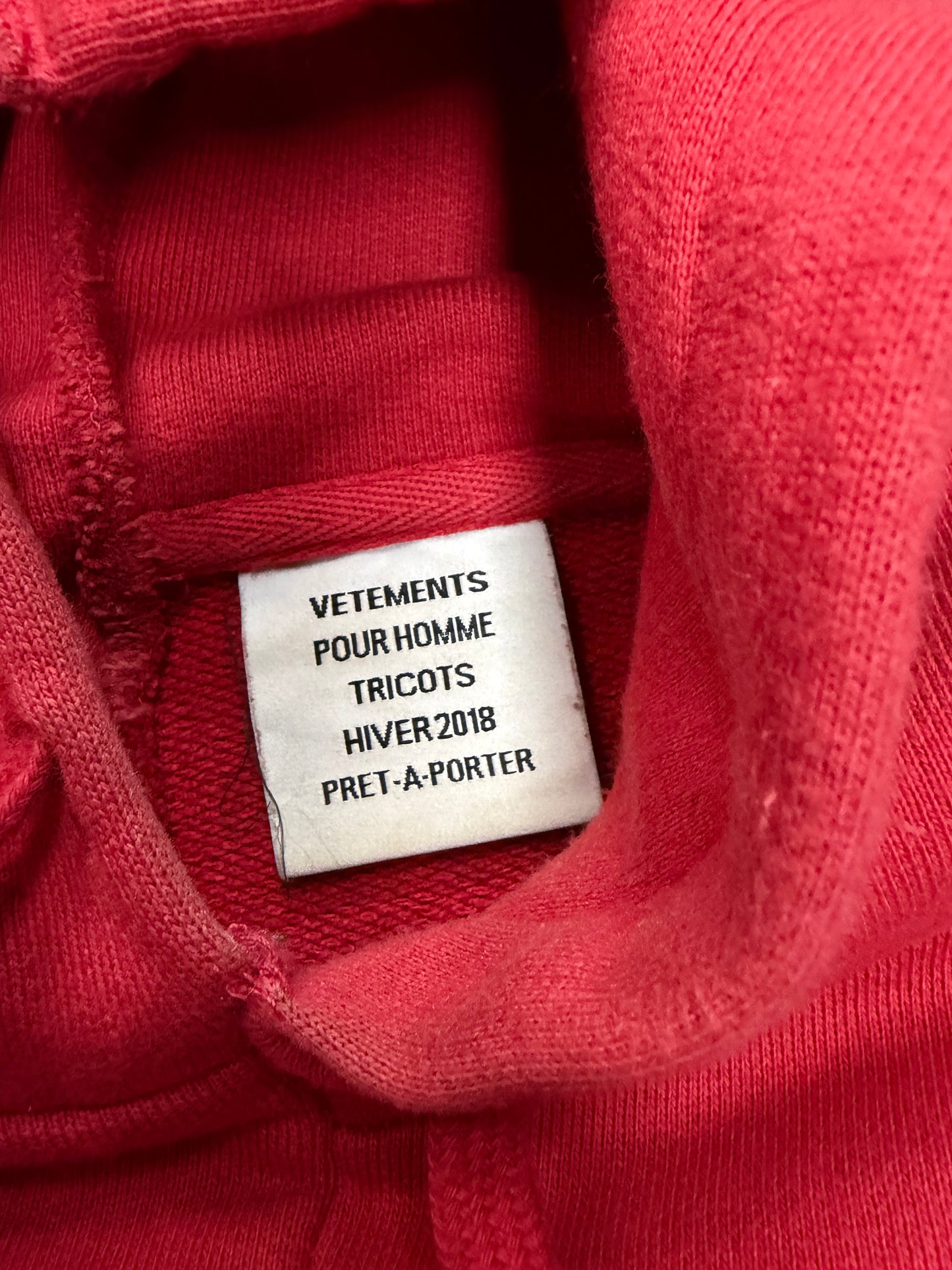 VETEMENTS ANTWERPEN SPLIT HOODIE (XS)