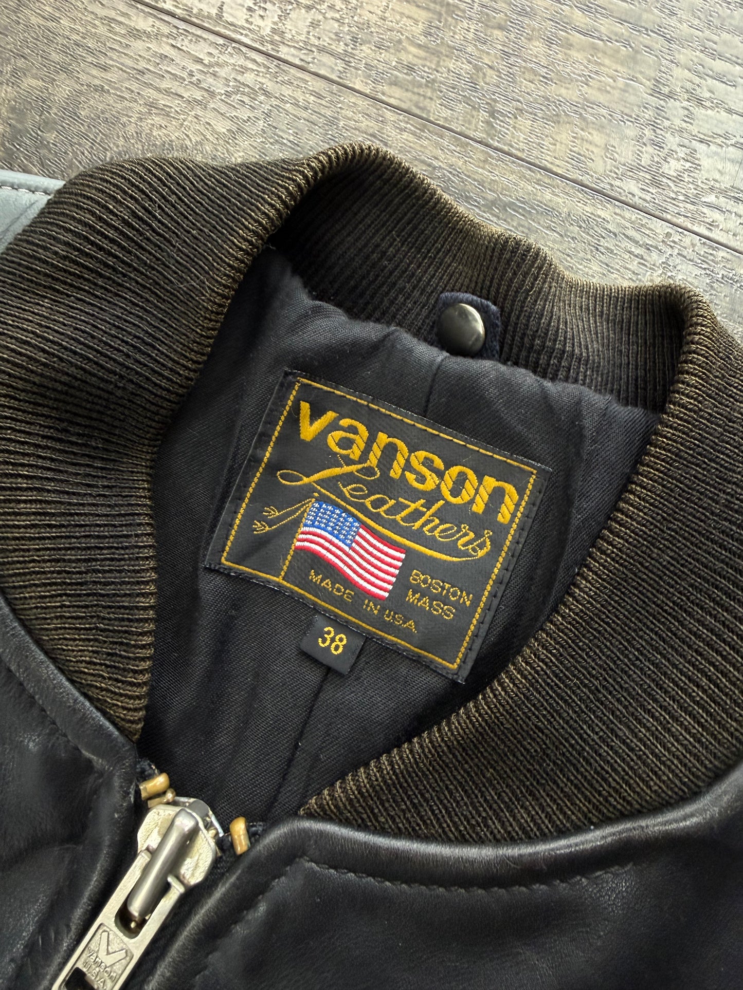 VANSON LEATHERS JACKET (M)