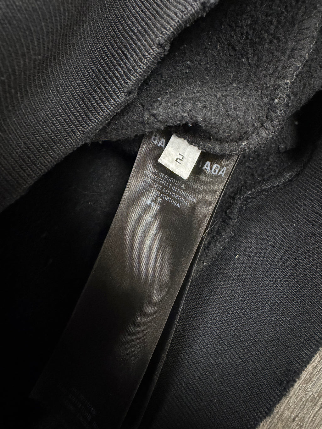 BALENCIAGA DISTRSSED LOGO HOODIE (2)