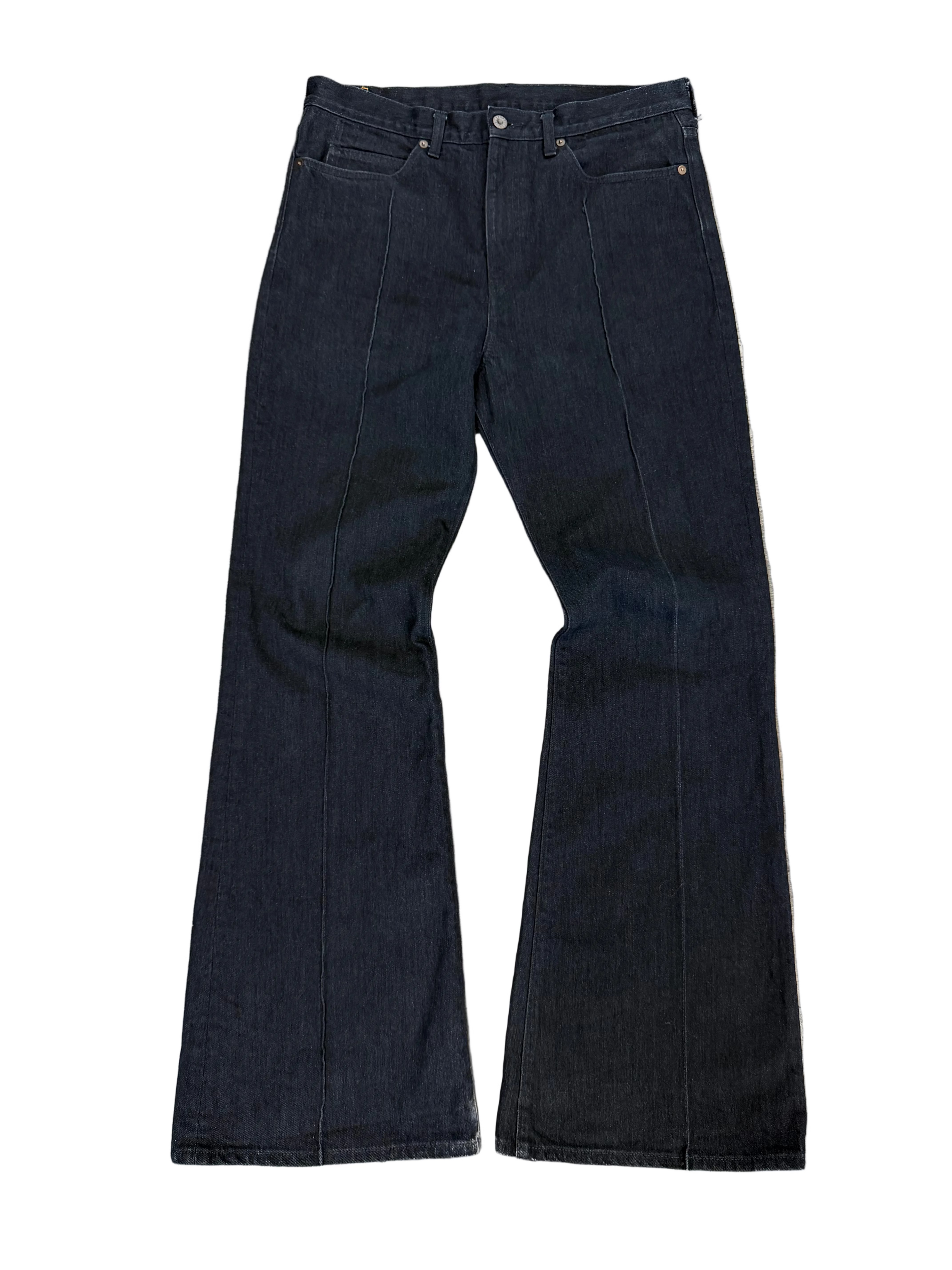 KAPITAL 14OZ OKABELLBO FLARE DENIM JEANS (34)