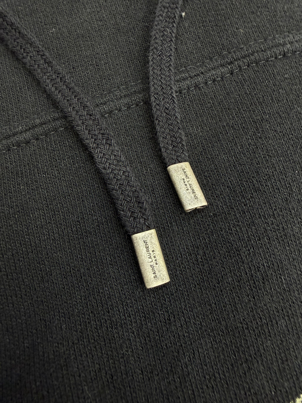 SAINT LAURENT SIGNATURE LOGO HOODIE (L)