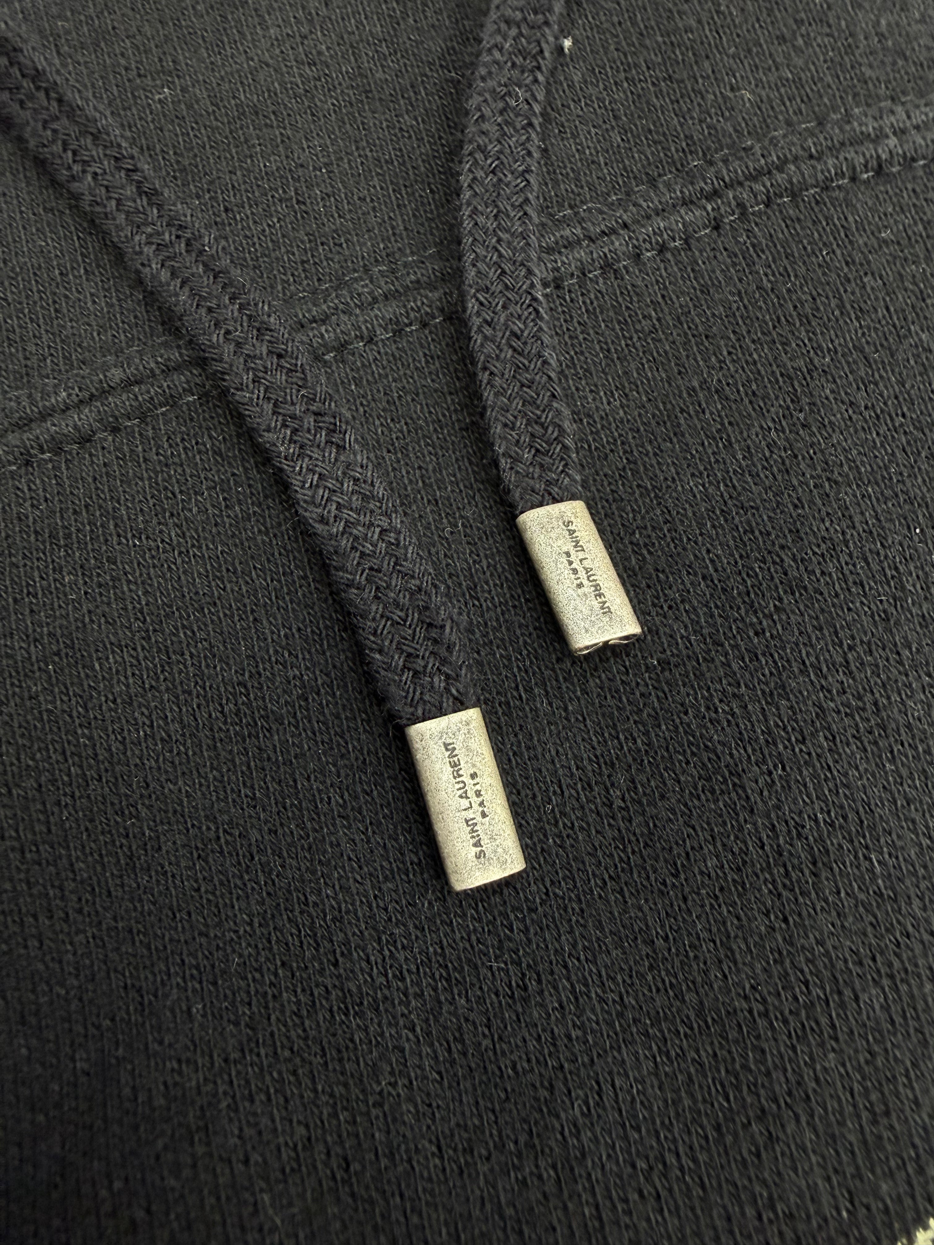 SAINT LAURENT SIGNATURE LOGO HOODIE (L)