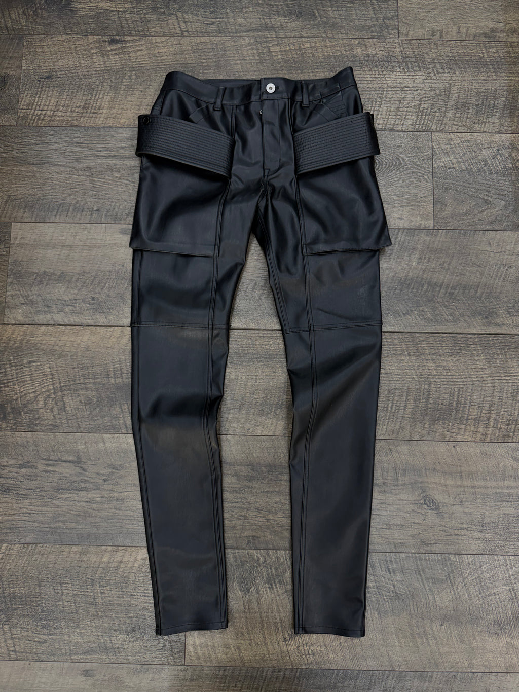 RICK OWENS EASY CREATCH CUT LEATHER (27-30)
