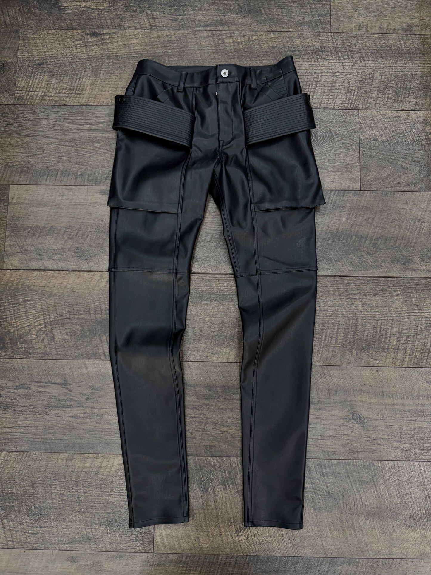 RICK OWENS EASY CREATCH CUT LEATHER (27-30)