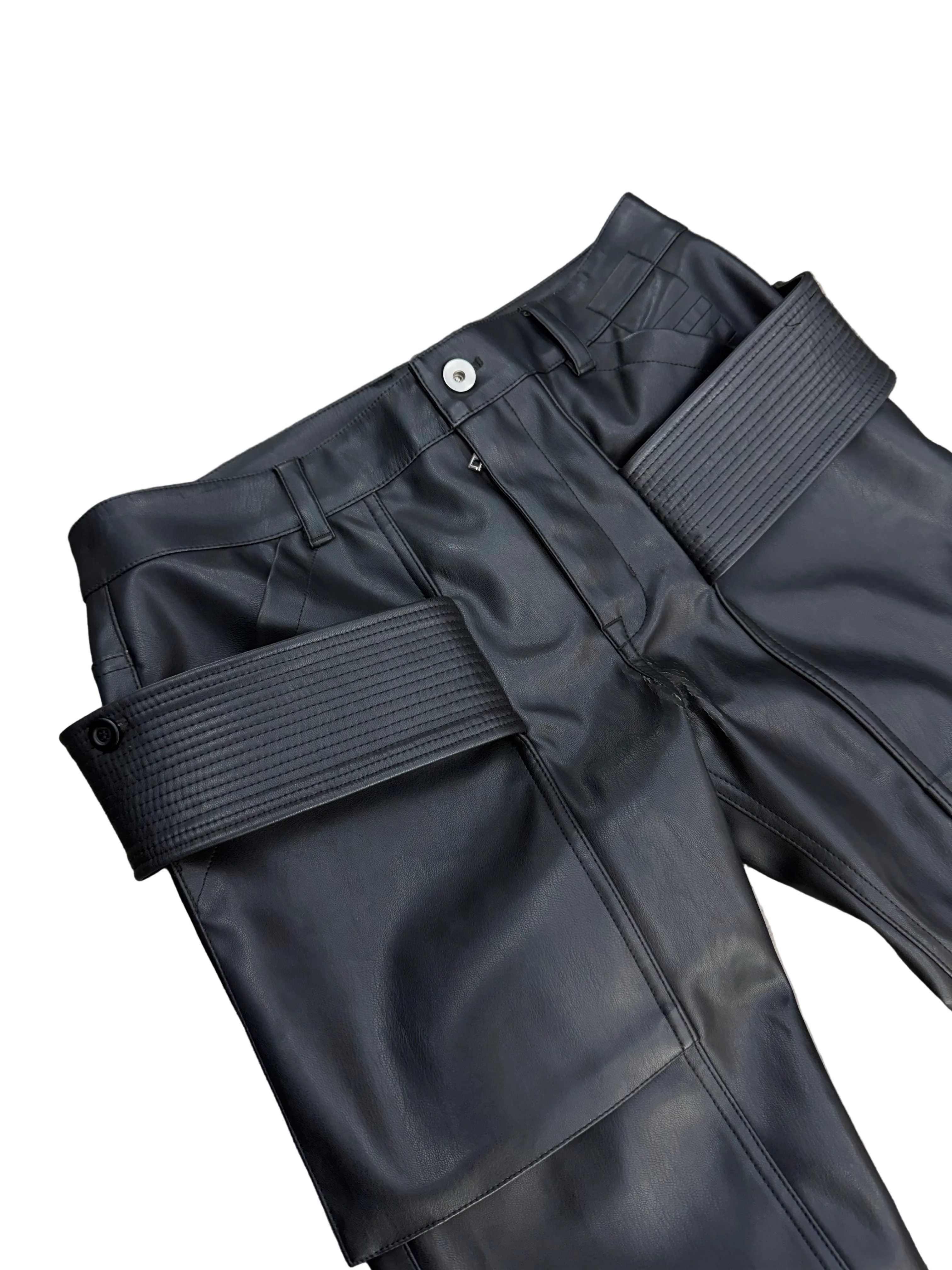 RICK OWENS EASY CREATCH CUT LEATHER (27-30)