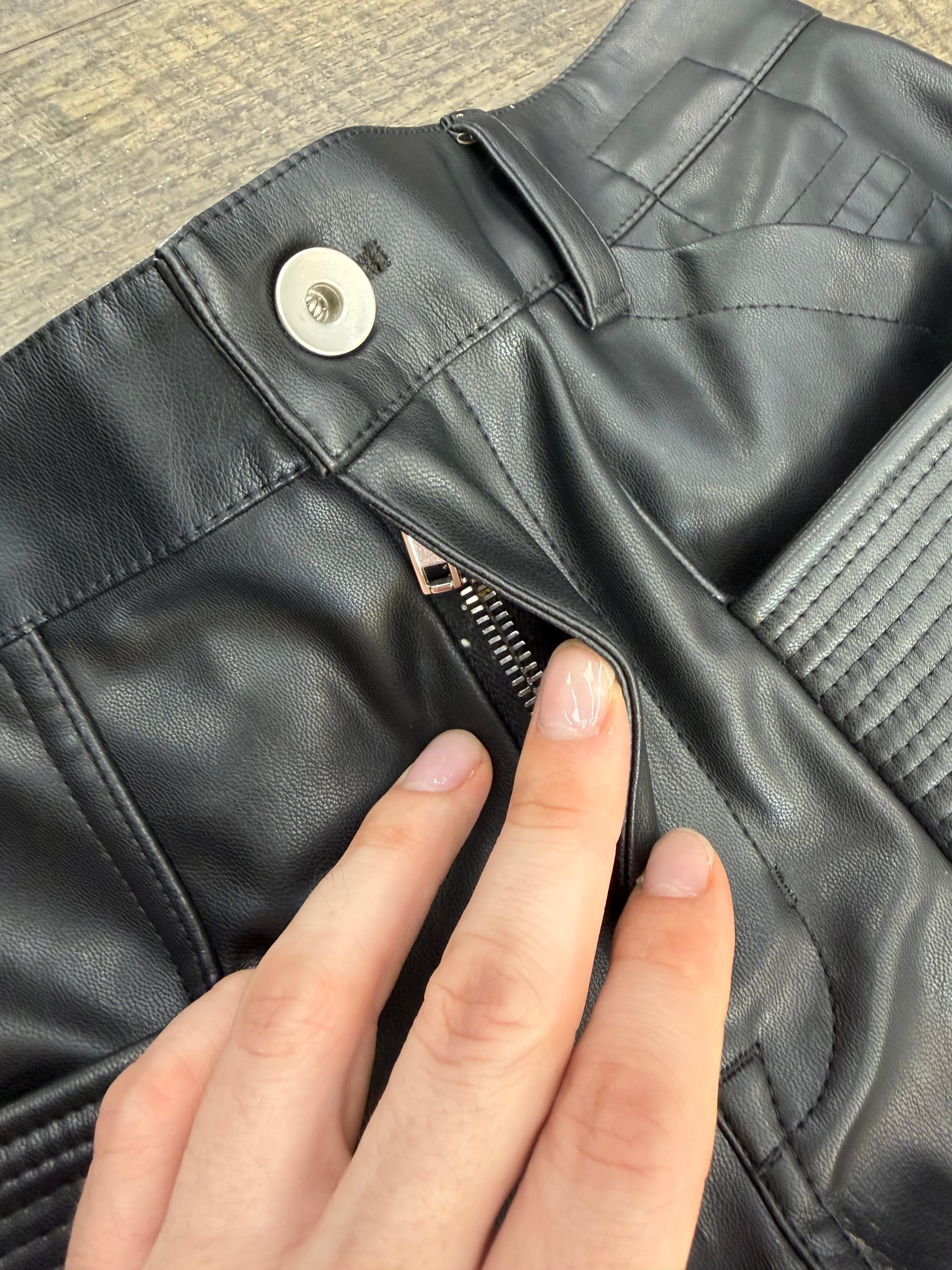 RICK OWENS EASY CREATCH CUT LEATHER (27-30)