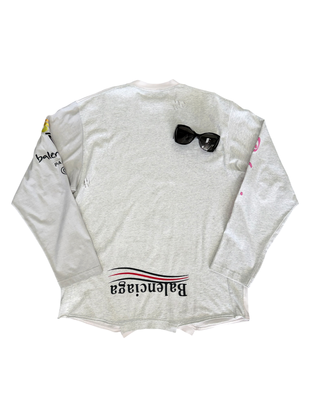 BALENCIAGA PARIS UPCYCLED UPSIDE DOWN TEE (3)