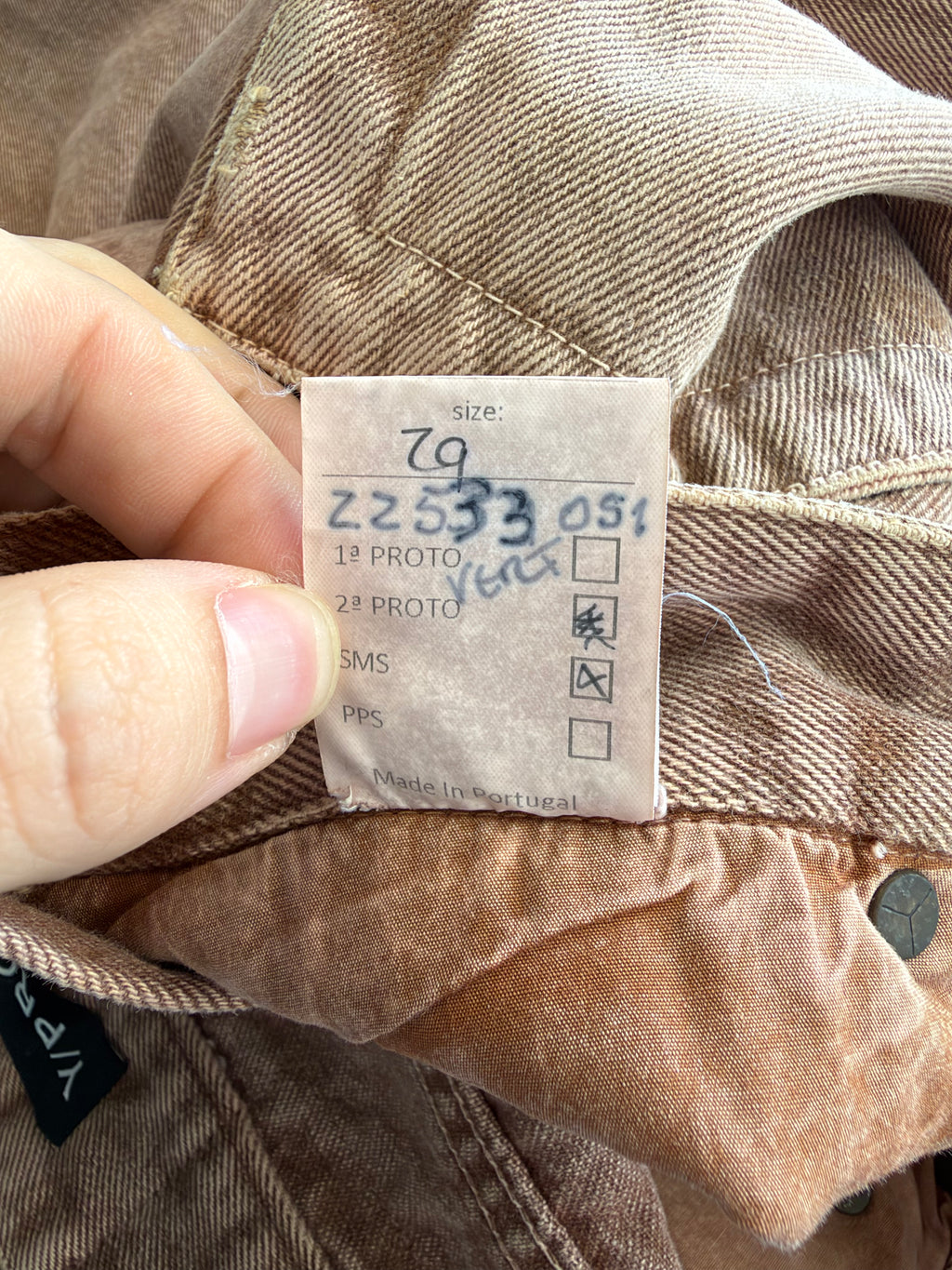 Y-PROJECT VELCRO LAYERED DENIM (FITS 30-32)