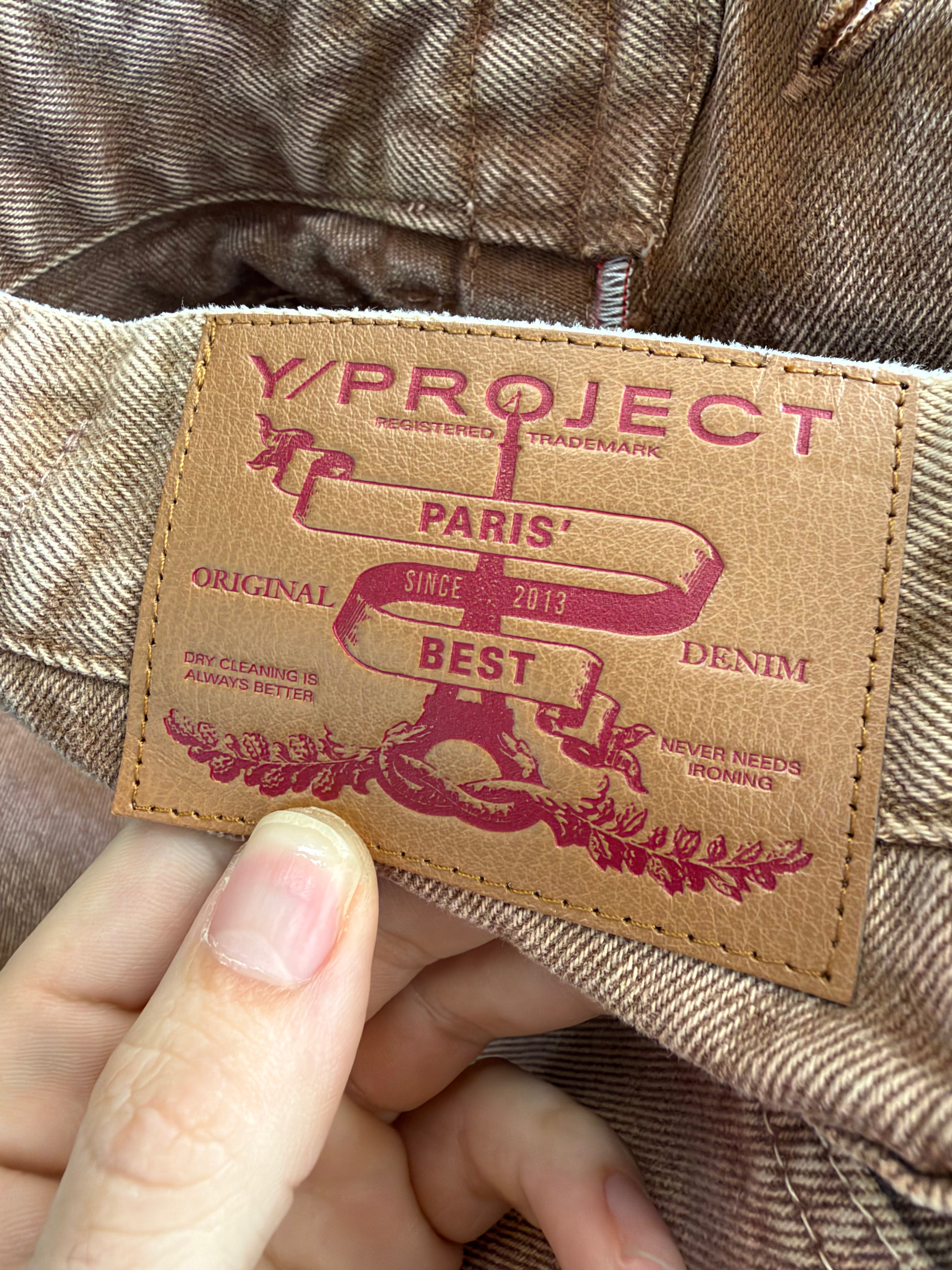 Y-PROJECT VELCRO LAYERED DENIM (FITS 30-32)