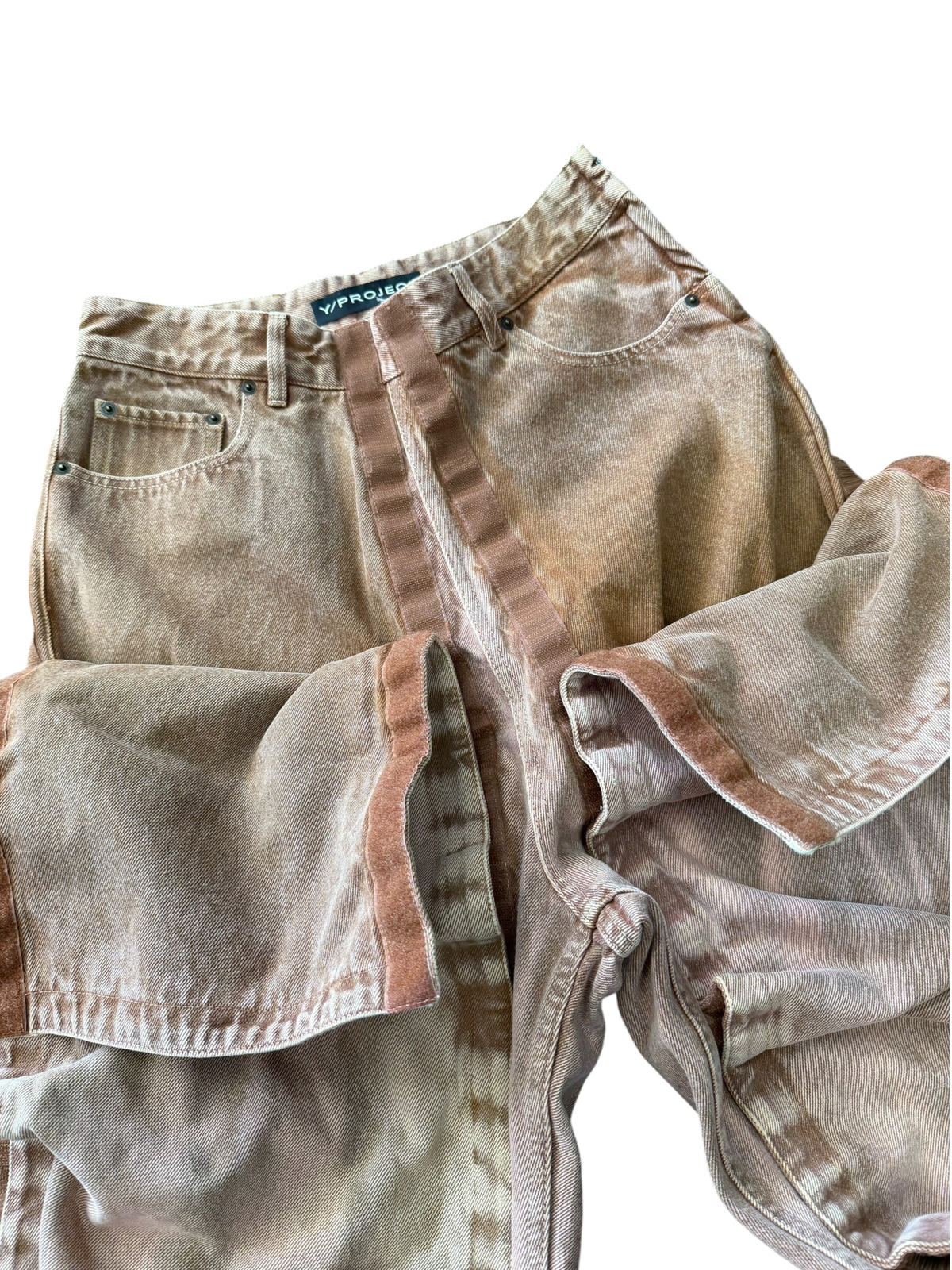 Y-PROJECT VELCRO LAYERED DENIM (FITS 30-32)