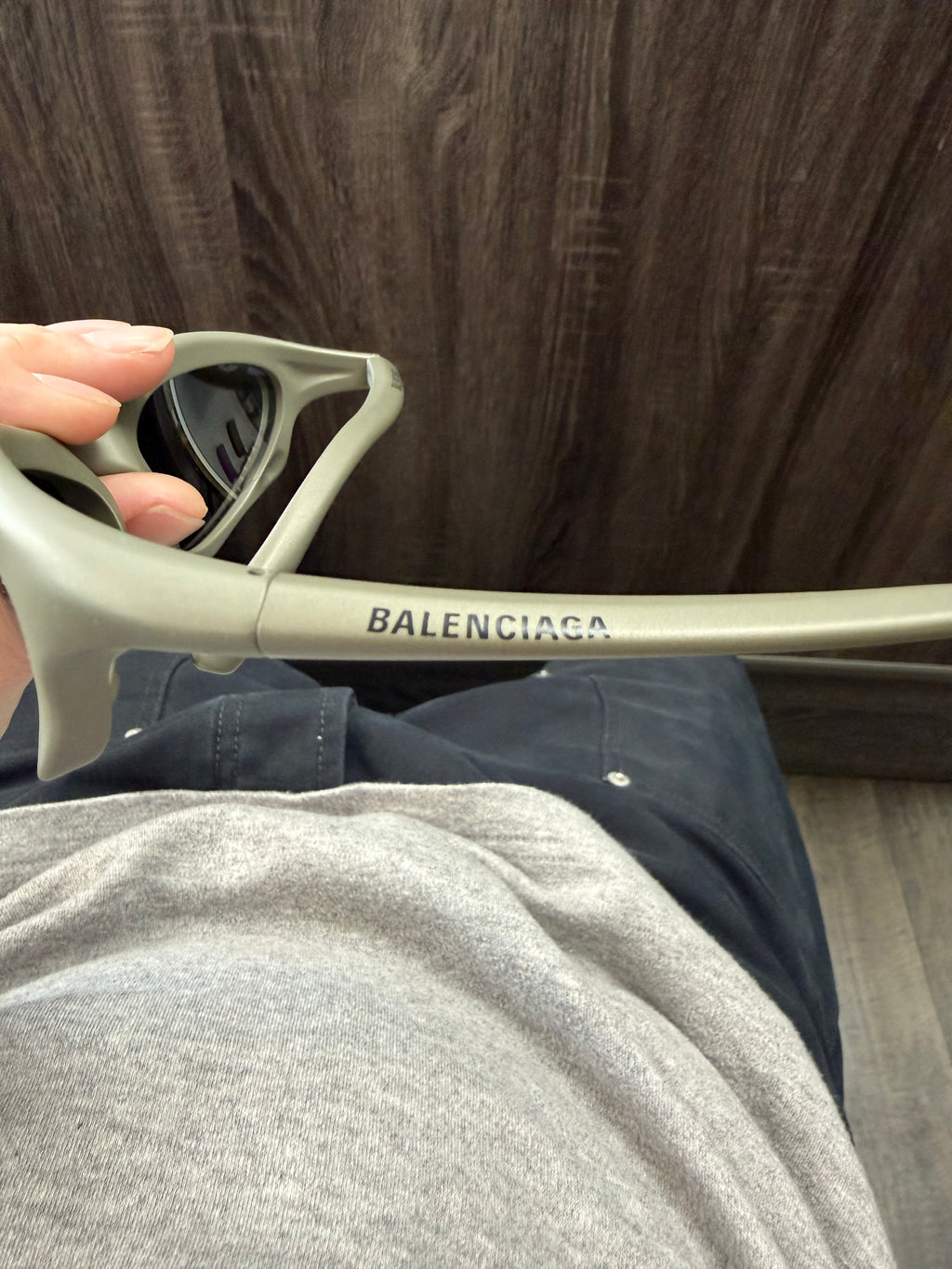 BALENCIAGA BAT RECTANGLE GLASSES