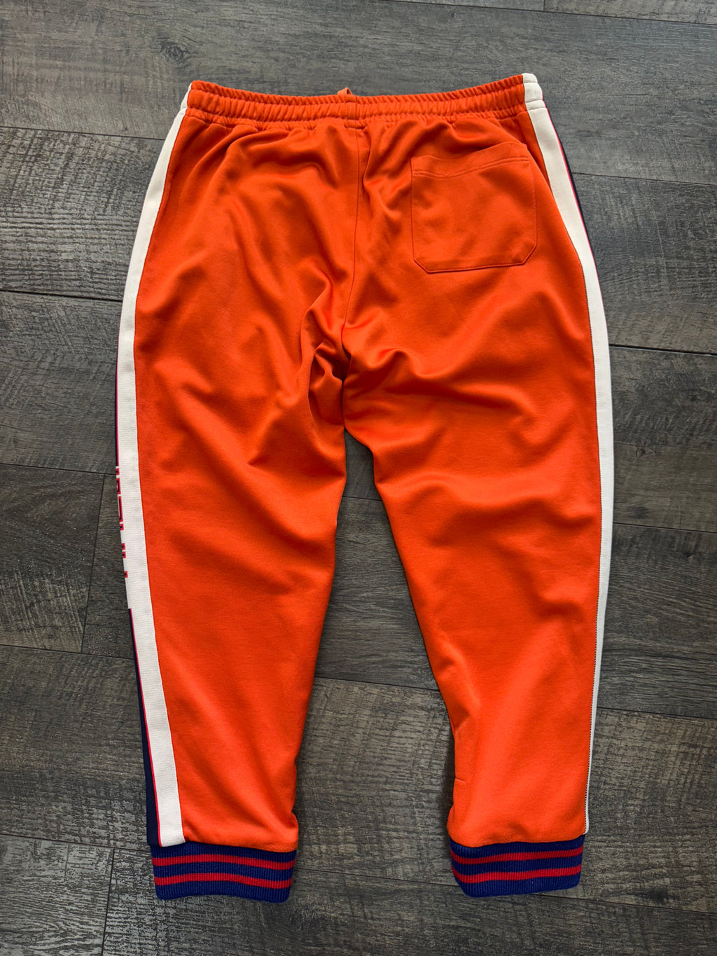 GUCCI ORANGE LOGO STRIPED TRACK PANT (XL)