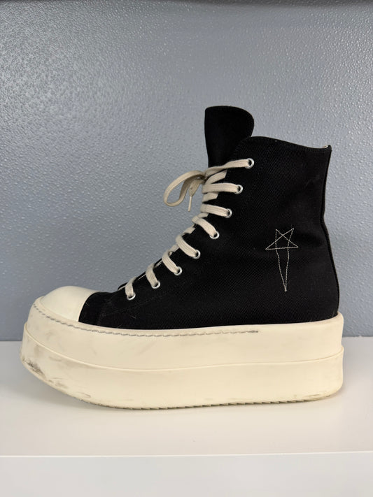 RICK OWENS DRKSHDW RAMONE HIGH PENTAGRAM SNEAKER (45.5)