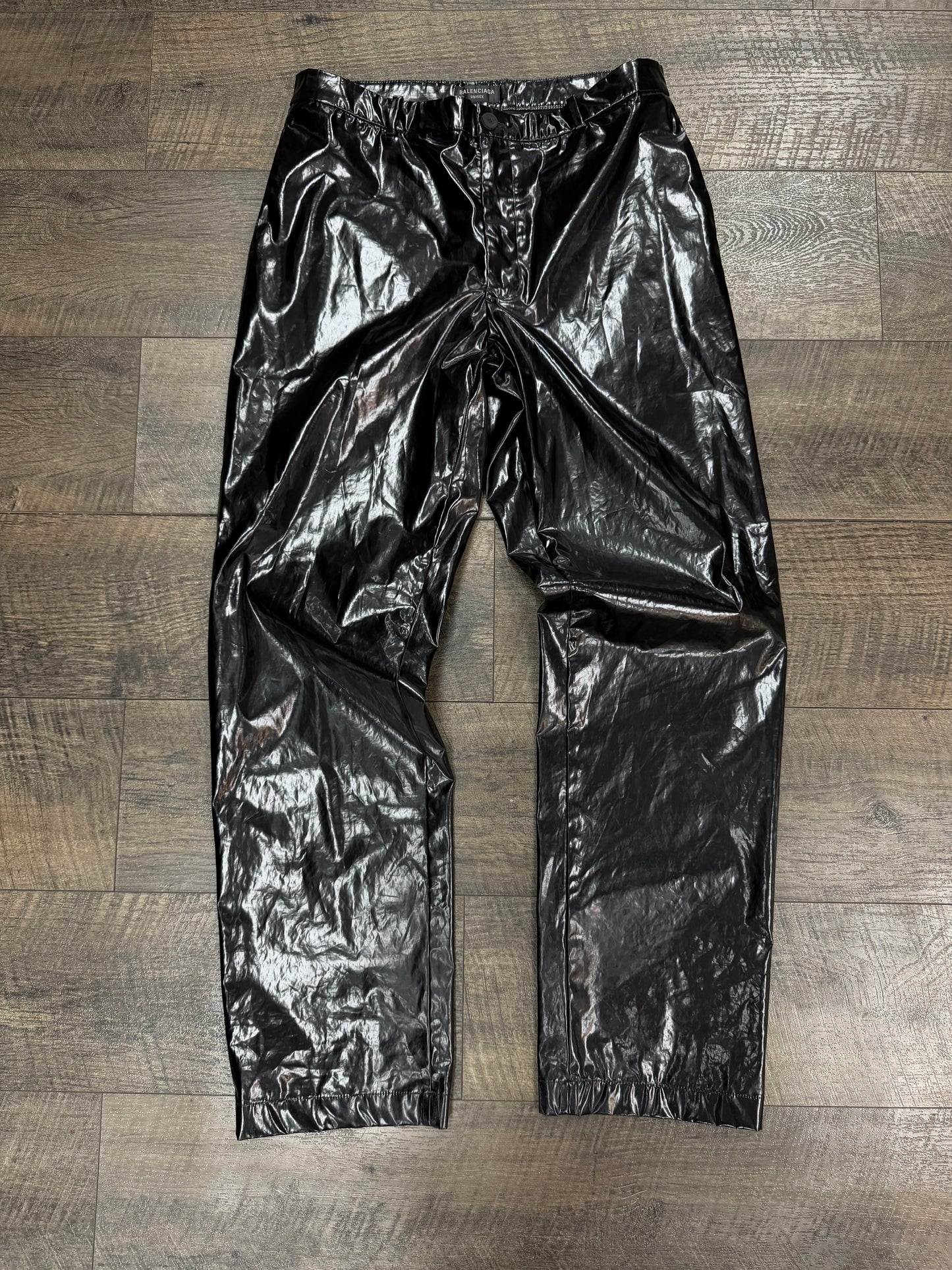 BALENCIAGA FW22 VINYL COATED PANTS (L)