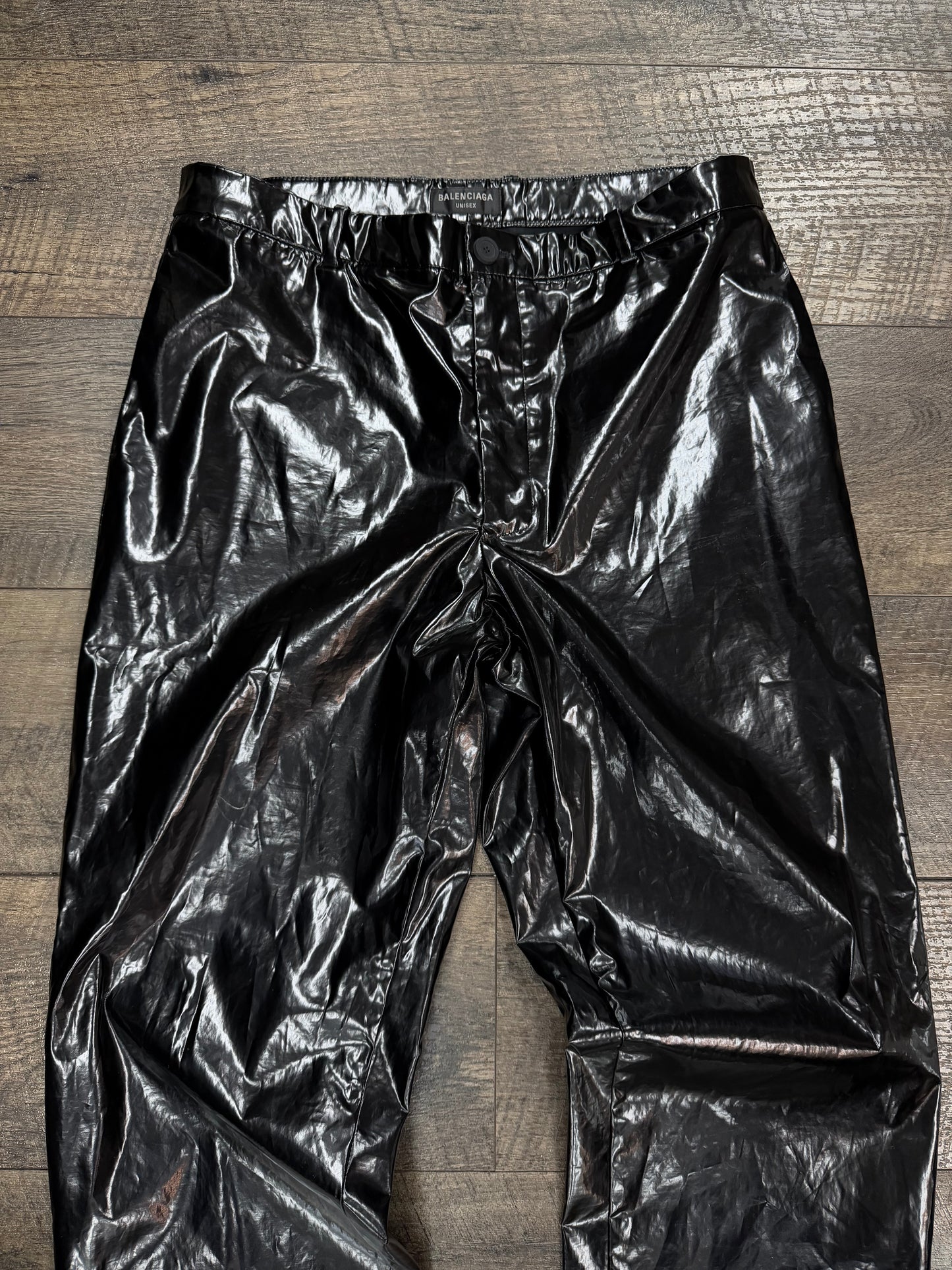 BALENCIAGA FW22 VINYL COATED PANTS (L)