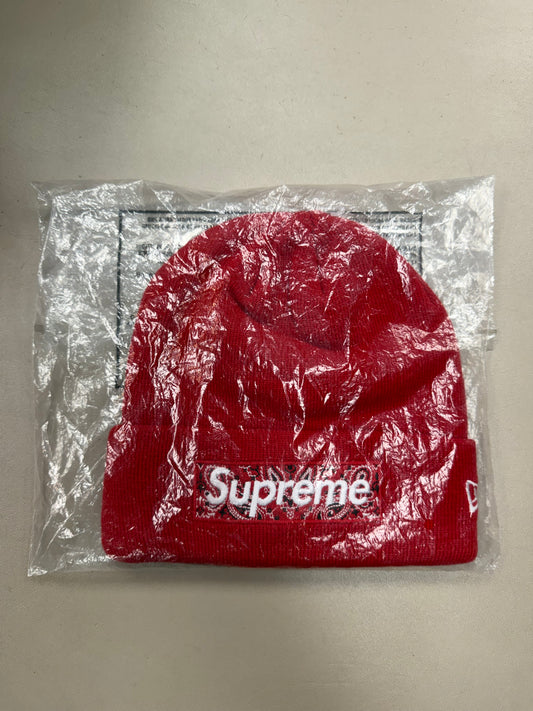 SUPREME FW19 BOX LOGO PAISLEY BEANIE