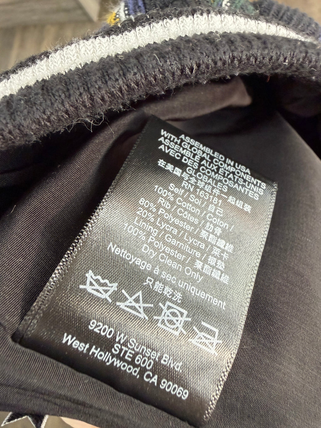 RHUDE FLANNEL SHORTS (M)